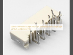 Stabiel aansluiting 1.0 mm pitch FPC connector met enkelzijdig contact en gebogen pin
