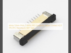 Alinta 1.0mm Pitch 2-30Pin FPC Connector Upper Contact H2.0 FPC/FFC Ontvanger SMT Type